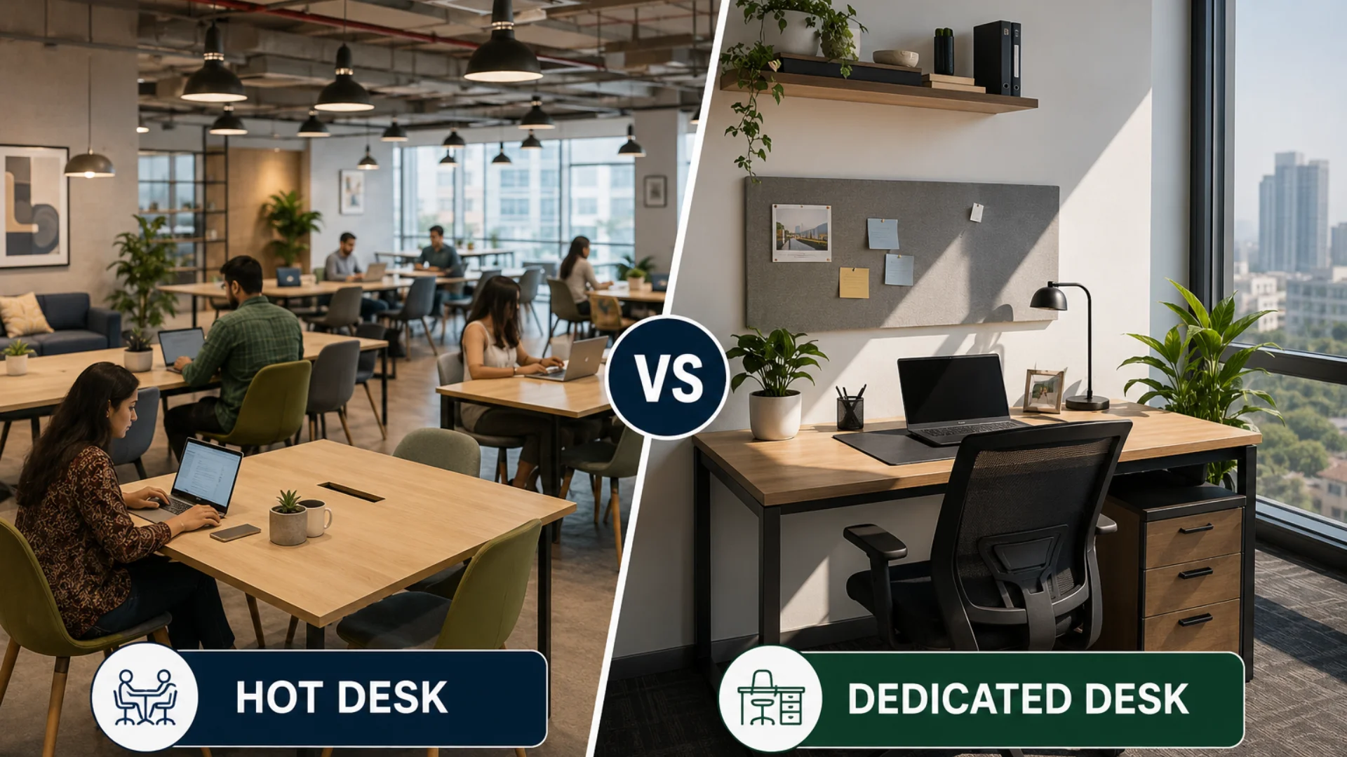 Hot Desk vs Dedicated Desk in Coworking: Which Option Suits Your Work Style